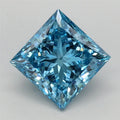 1.84ct Princess Lab Grown Diamond (Colour Fancy Vivid Blue, Clarity VS1, IGI Certified)