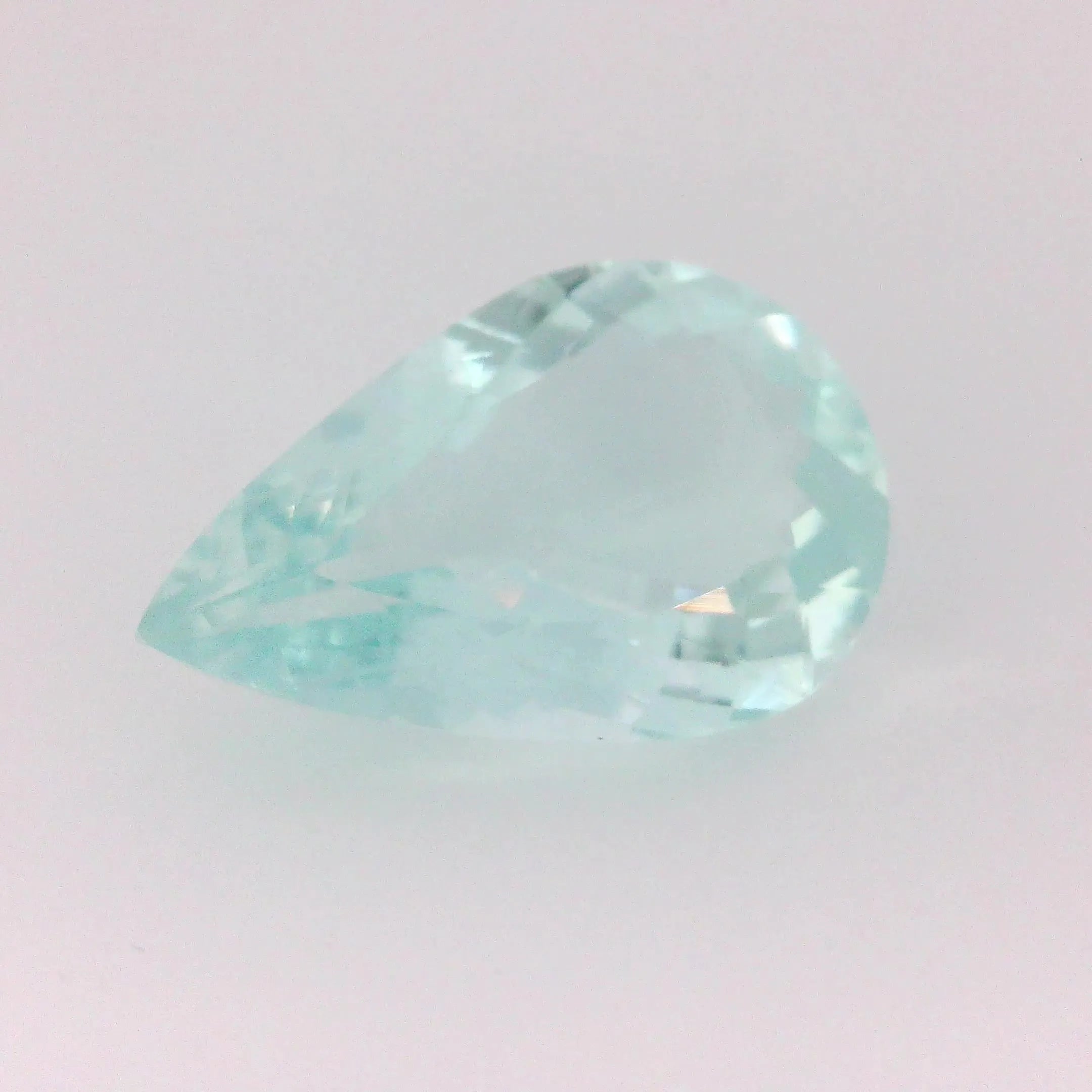 7.69ct Pear Natural Aquamarine (Colour Green, Clarity Eye Clean, Cut Faceted)