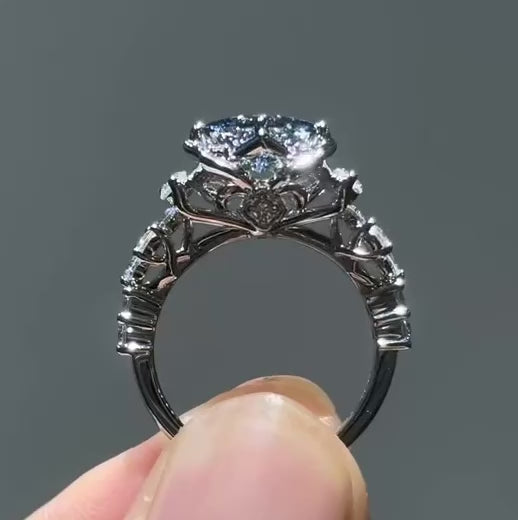 Winter Rose Custom Fantasy Ring